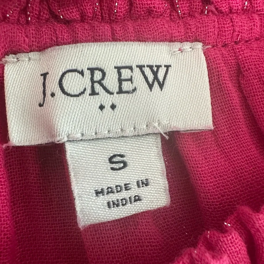 J.Crew Pink Tiered Sleeveless Dress w/ Tassel Ties | Size S (1132)